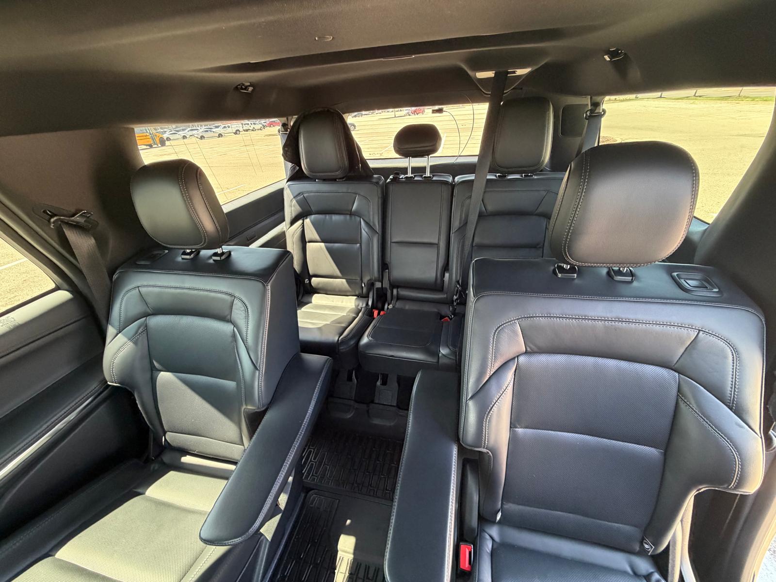 Spacious leather interior of the Elite Limo Group SUV